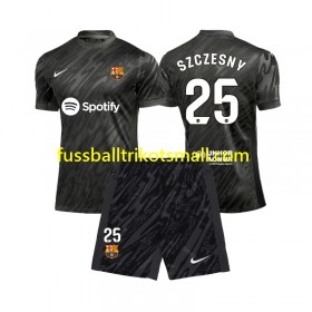 Fußballtrikots FC Barcelona Wojciech Szczesny 25 Torwart Kinder 2024-2025 Kurzarm Auswärts-trikot kaufen